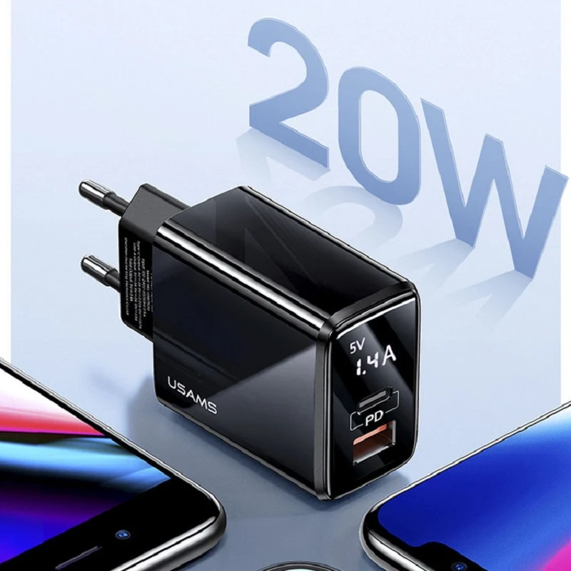 شارژر دیواری یوسمز مدل US-CC133 توان 20 وات 5 شارژر دیواری یوسمز مدل US-CC133 توان 20 وات