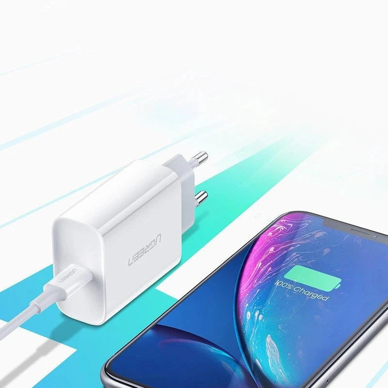 شارژر دیواری یوگرین 20 وات مدل CD137 10191 5 شارژر دیواری یوگرین 20 وات مدل CD137 10191