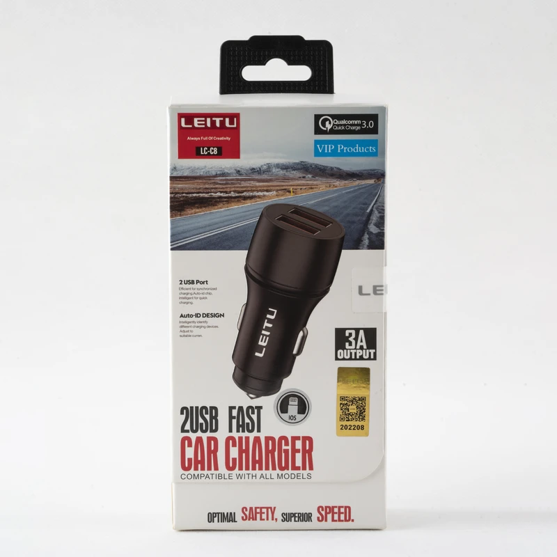 شارژر فندکی لیتو مدل LC-C8 توان 18 وات به همراه کابل تبدیل لایتنینگ 5 شارژر فندکی لیتو مدل LC-C8 توان 18 وات به همراه کابل تبدیل لایتنینگ