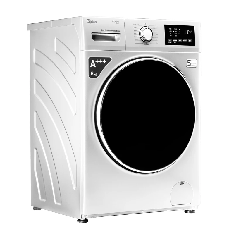 ماشین لباسشویی جی پلاس 8 کیلویی مدل GWM-P8220W 5 ماشین لباسشویی جی پلاس 8 کیلویی مدل GWM-P8220W