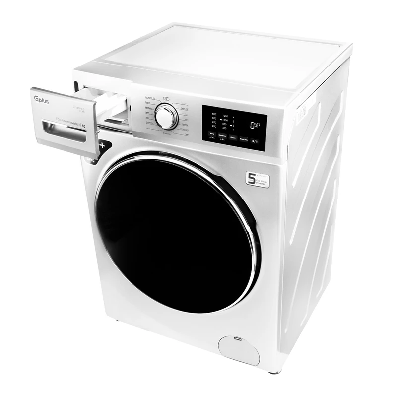 ماشین لباسشویی جی پلاس 8 کیلویی مدل GWM-P8220W 6 ماشین لباسشویی جی پلاس 8 کیلویی مدل GWM-P8220W