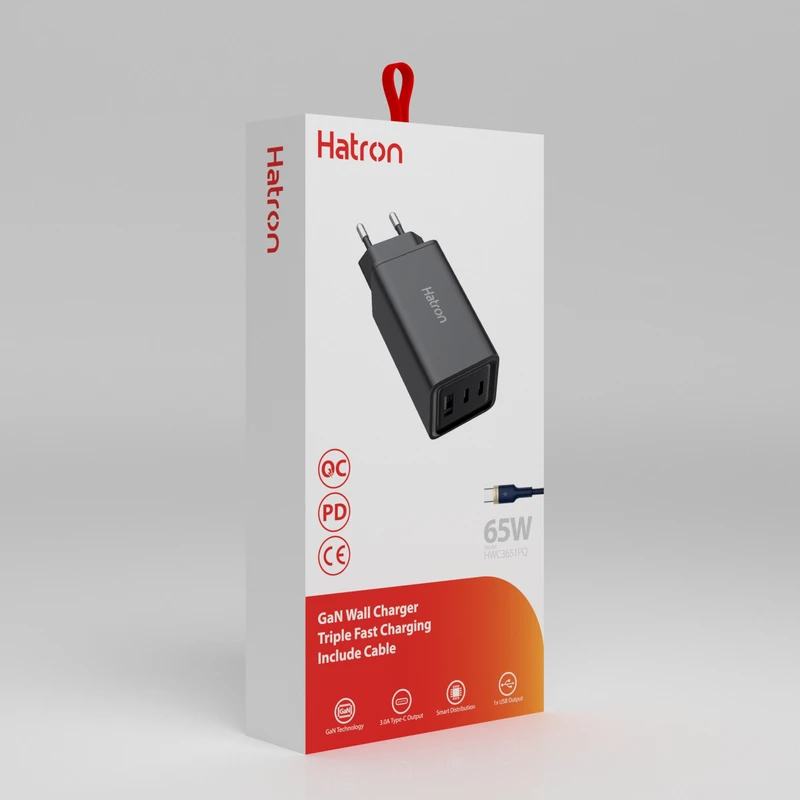 شارژر دیواری هترون مدل HWC 3651 PQ GaN توان 65 وات 5 شارژر دیواری هترون مدل HWC 3651 PQ GaN توان 65 وات