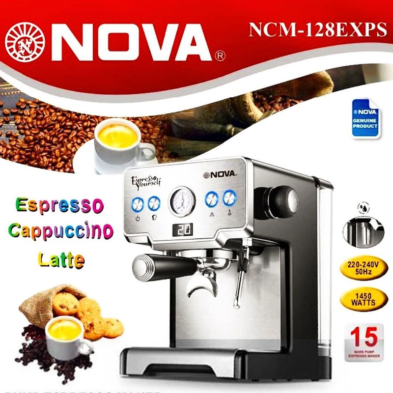 اسپرسو ساز نوا مدل NCM-128EXPS 10 اسپرسو ساز نوا مدل NCM-128EXPS