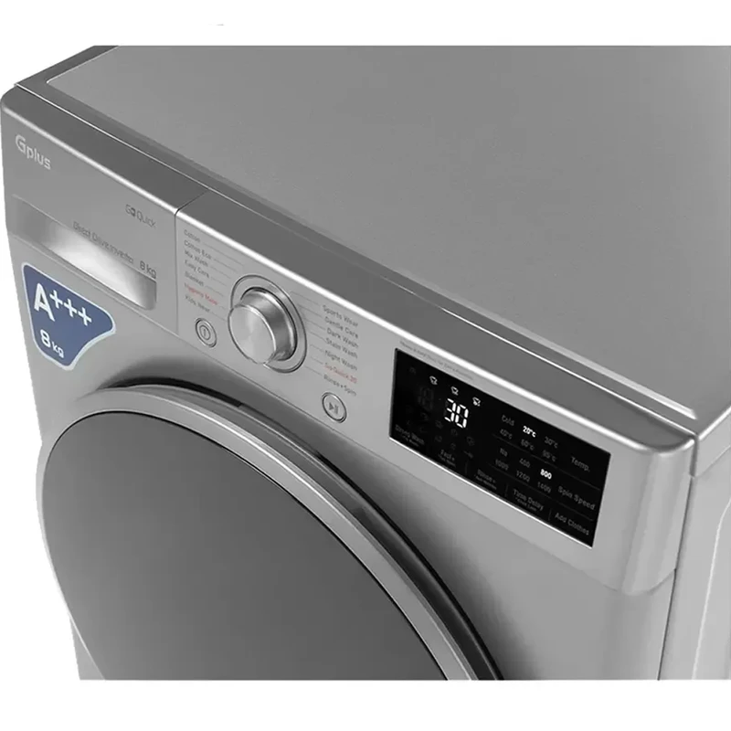 ماشین لباسشویی جی پلاس 8 کیلویی مدل GWM-R87S 5 ماشین لباسشویی جی پلاس 8 کیلویی مدل GWM-R87S