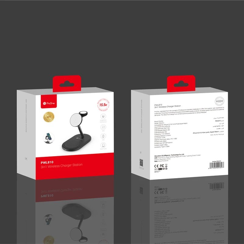 شارژر بی سیم پرووان مدل PWL810 4 شارژر بی سیم پرووان مدل PWL810