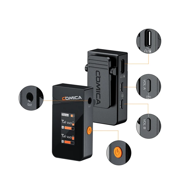 میکروفون یقه ای کامیکا مدل Vimo C1 8 میکروفون یقه ای کامیکا مدل Vimo C1