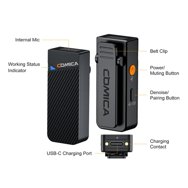 میکروفون یقه ای کامیکا مدل Vimo C1 9 میکروفون یقه ای کامیکا مدل Vimo C1