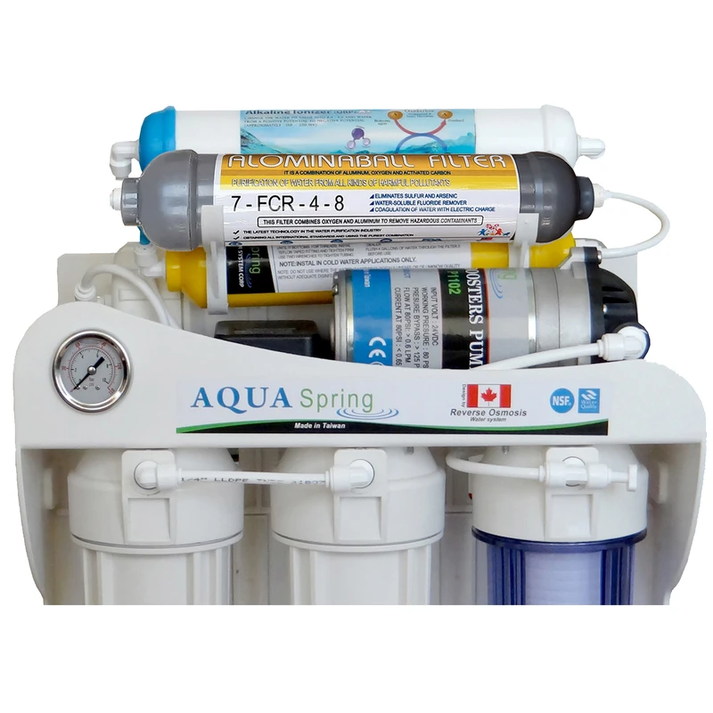 دستگاه تصفیه آب آکوآ اسپرینگ مدل NF-SF4200 به همراه فیلتر تصفیه آب مجموعه 4 عددی 6 دستگاه تصفیه آب آکوآ اسپرینگ مدل NF-SF4200 به همراه فیلتر تصفیه آب مجموعه 4 عددی