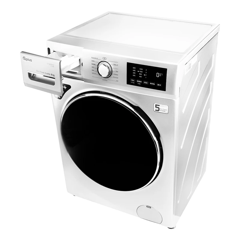 ماشین لباسشویی جی پلاس 8 کیلویی مدل GWM-M822W-IND 6 ماشین لباسشویی جی پلاس 8 کیلویی مدل GWM-M822W-IND