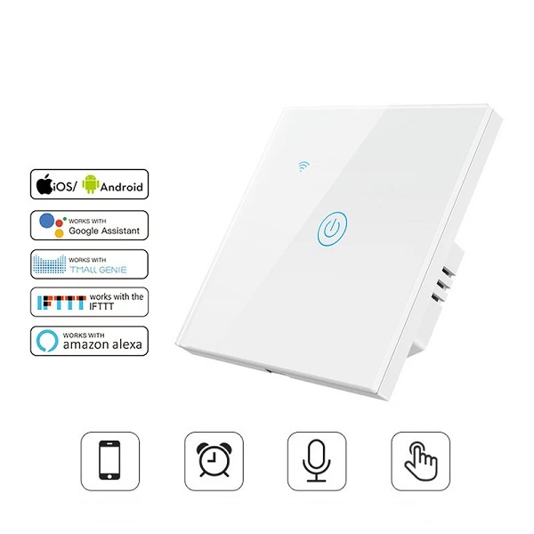 کلید تک پل مدل لمسی smart c1 5 کلید تک پل مدل لمسی smart c1