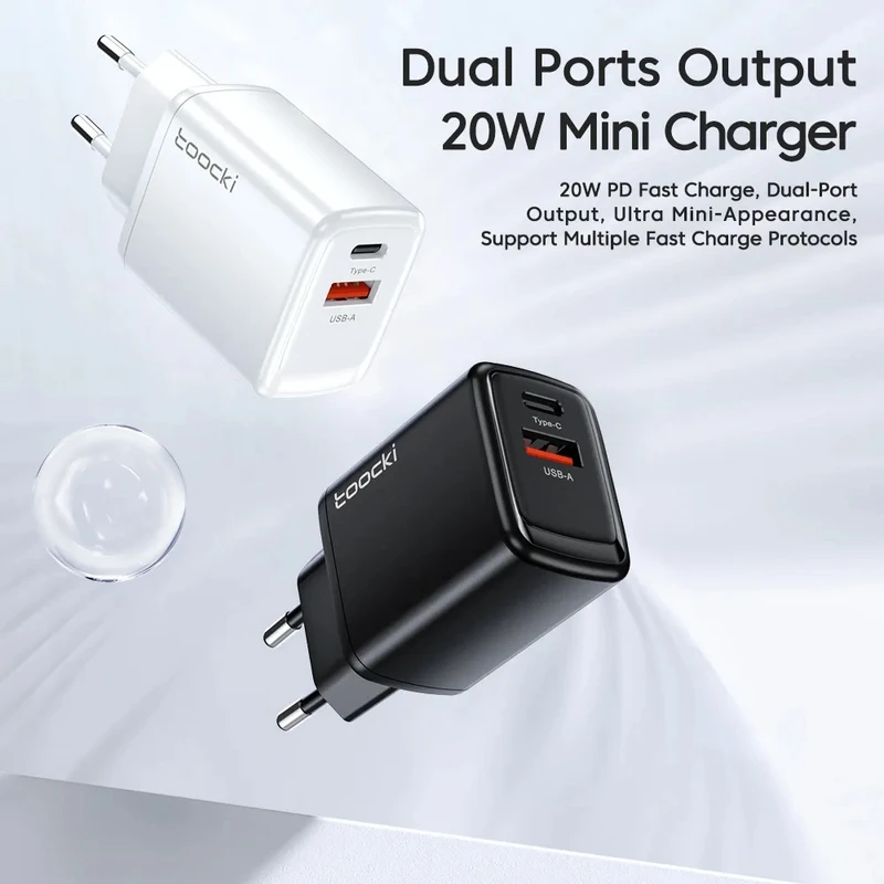 شارژر دیواری توکی مدل JT-P20F توان 20 وات 5 شارژر دیواری توکی مدل JT-P20F توان 20 وات