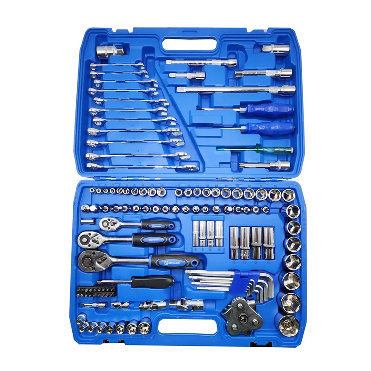 مجموعه 121 عددی آچار بکس و سری آچار صنعتی اینتیمکث مدل 1420 3 مجموعه 121 عددی آچار بکس و سری آچار صنعتی اینتیمکث مدل 1420