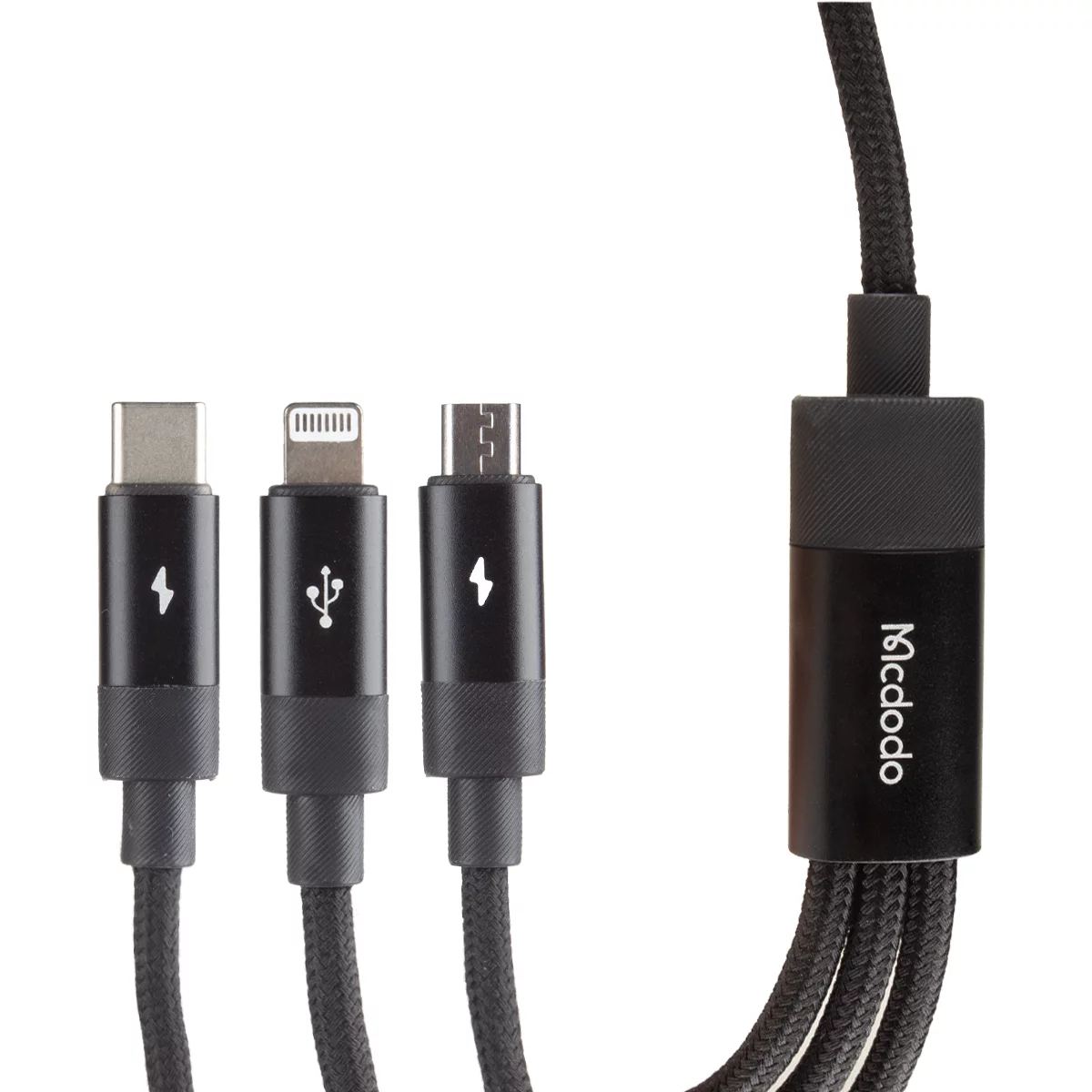 کابل تایپ سی، لایتنینگ و میکرو یو اس بی مک دودو مدل CA-579 طول 1.2 متر 3 کابل تایپ سی، لایتنینگ و میکرو یو اس بی مک دودو مدل CA-579 طول 1.2 متر