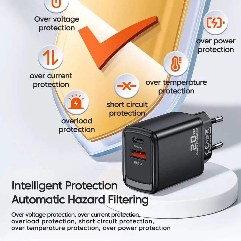 شارژر دیواری توکی مدل JT-P20F توان 20 وات 6 شارژر دیواری توکی مدل JT-P20F توان 20 وات