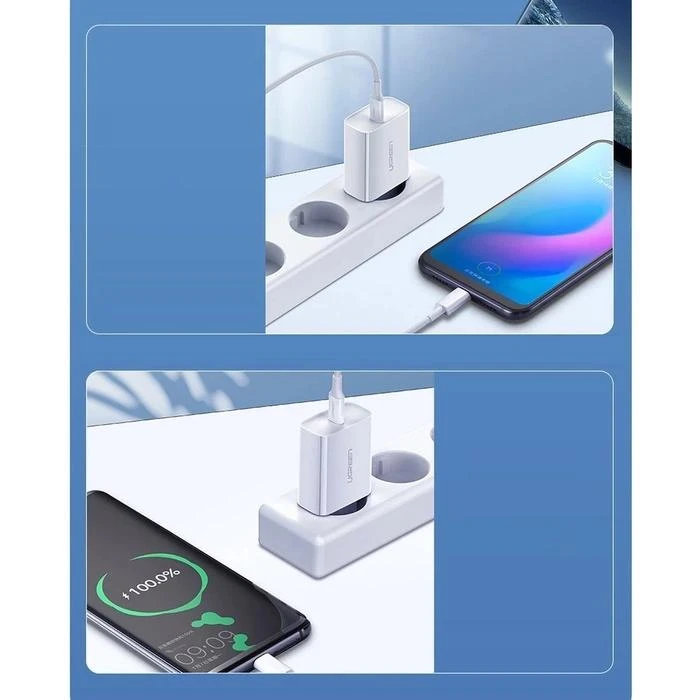 شارژر دیواری یوگرین 20 وات مدل CD137 10191 16 شارژر دیواری یوگرین 20 وات مدل CD137 10191