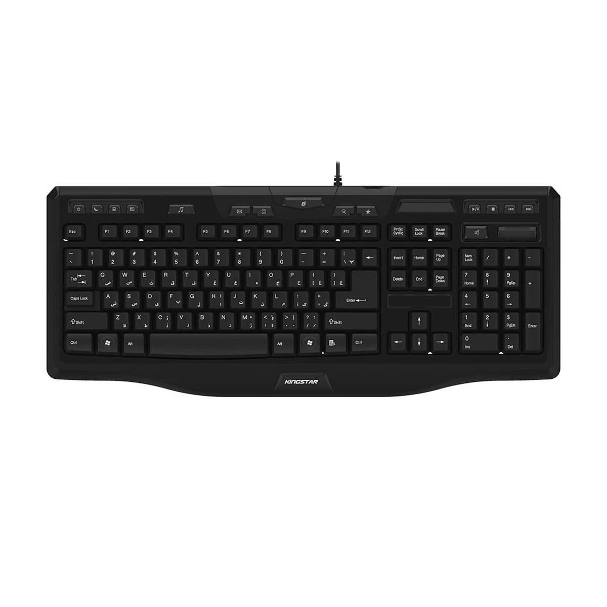 کیبورد با سیم کینگ استار مدل KB86 3 کیبورد با سیم کینگ استار مدل KB86