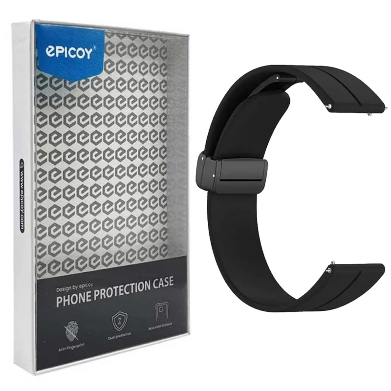 بند ساعت هوشمند سامسونگ سری Galaxy Watch 4-5-5 Pro-6-Active1-2 اپیکوی مدل SiliconeMag20 سایز 20mm 3 بند ساعت هوشمند سامسونگ سری Galaxy Watch 4-5-5 Pro-6-Active1-2 اپیکوی مدل SiliconeMag20 سایز 20mm