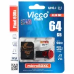 کارت حافظه microSDXC ویکومن مدل Final 600X کلاس 10 استاندارد UHS-I U3 سرعت 90MBps ظرفیت 64 گیگابایت همراه با کارت خوان 13 color image TLP 111692 d10f0f a2b54fa8 382d 48b6 a710 de2638ff22d8