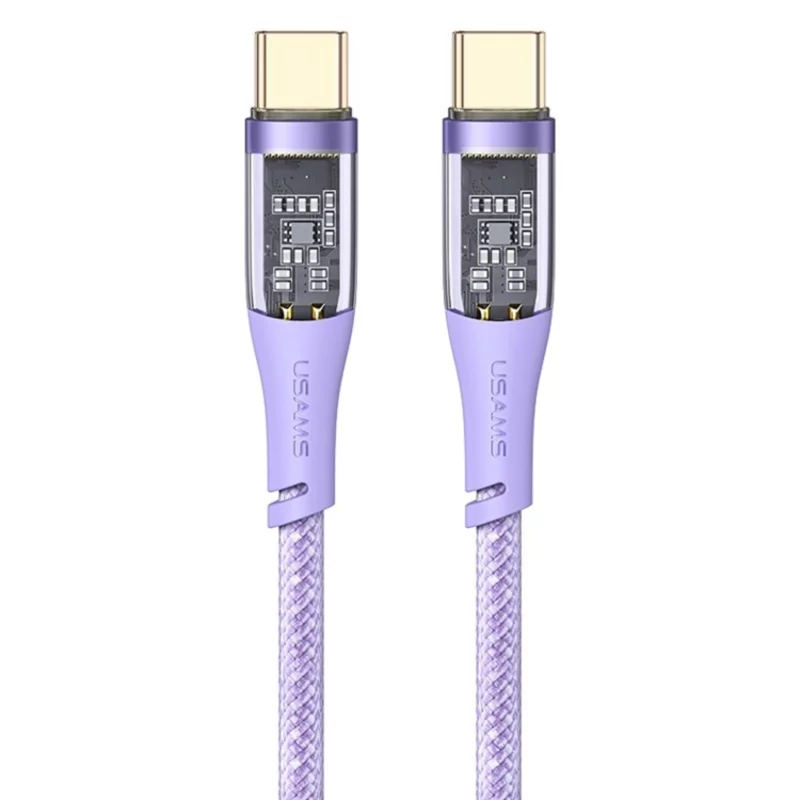 کابل دو سر تایپ سی یوسمز مدل US-SJ574 طول 1.2 متر 3 کابل دو سر تایپ سی یوسمز مدل US-SJ574 طول 1.2 متر