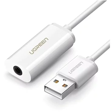 کابل تبدیل USB به جک 3.5 میلی متری صدا یوگرین US206 مدل 30712 3 کابل تبدیل USB به جک 3.5 میلی متری صدا یوگرین US206 مدل 30712
