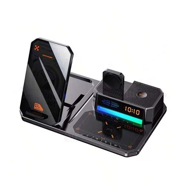 شارژر بی سیم گرین لاین مدل 6in 1 multifunctional 3 شارژر بی سیم گرین لاین مدل 6in 1 multifunctional