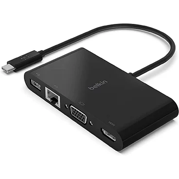 هاب USB-C بلکین 4 پورت مدل AVC005btBK 3 هاب USB-C بلکین 4 پورت مدل AVC005btBK
