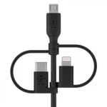 کابل تبدیل USB به لایتنینگ / micro USB / USB-C بلکین مدل CAC001bt1M طول 1 متر 13 color image TLP 11501 1a1a1a 9084b6d7 d892 43bd b373 4d3c6e8f7240