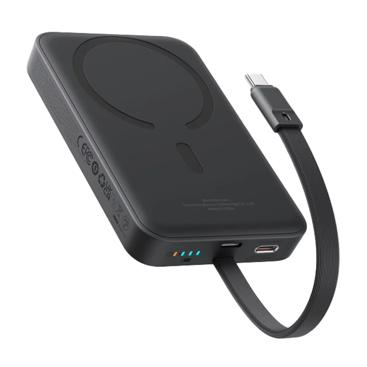 پاوربانک باسئوس مدل Magnetic Mini Wireless P1002210B113ظرفیت 10000 میلی آمپر ساعت توان 30 وات 3 پاوربانک باسئوس مدل Magnetic Mini Wireless P1002210B113ظرفیت 10000 میلی آمپر ساعت توان 30 وات