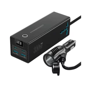 اینورتر فندکی خودرو 300 وات پاورولوژی مدل PWCUQC038