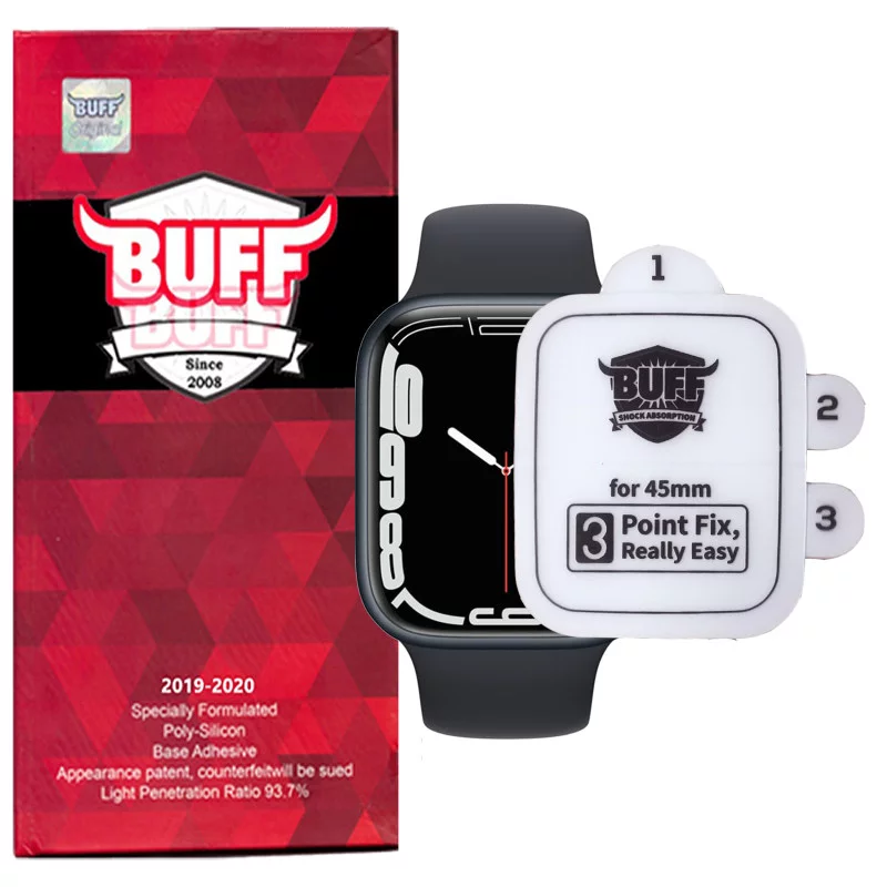 گلس اپل واچ 45 میلی متری سری 7 بوف مدل Silicone-Pro 3 گلس اپل واچ 45 میلی متری سری 7 بوف مدل Silicone-Pro