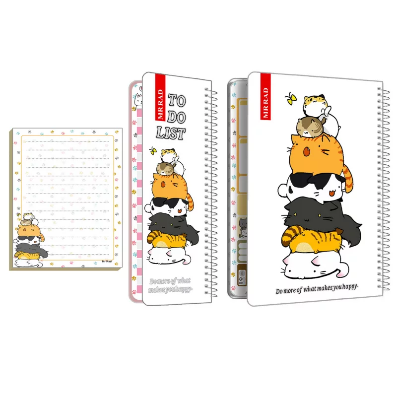 دفتر برنامه ریزی مستر راد مدل پلنر گربه فانتزی کد cat kawaii 1542 مجموعه 2 عددی به همراه کاغذ یادداشت 3 دفتر برنامه ریزی مستر راد مدل پلنر گربه فانتزی کد cat kawaii 1542 مجموعه 2 عددی به همراه کاغذ یادداشت
