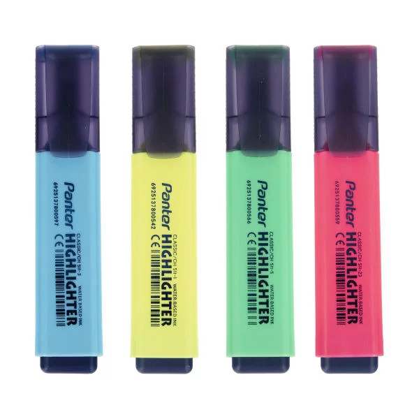 ماژیک علامت گذار پنتر مدل HL100 بسته 4 عددی 3 ماژیک علامت گذار پنتر مدل HL100 بسته 4 عددی