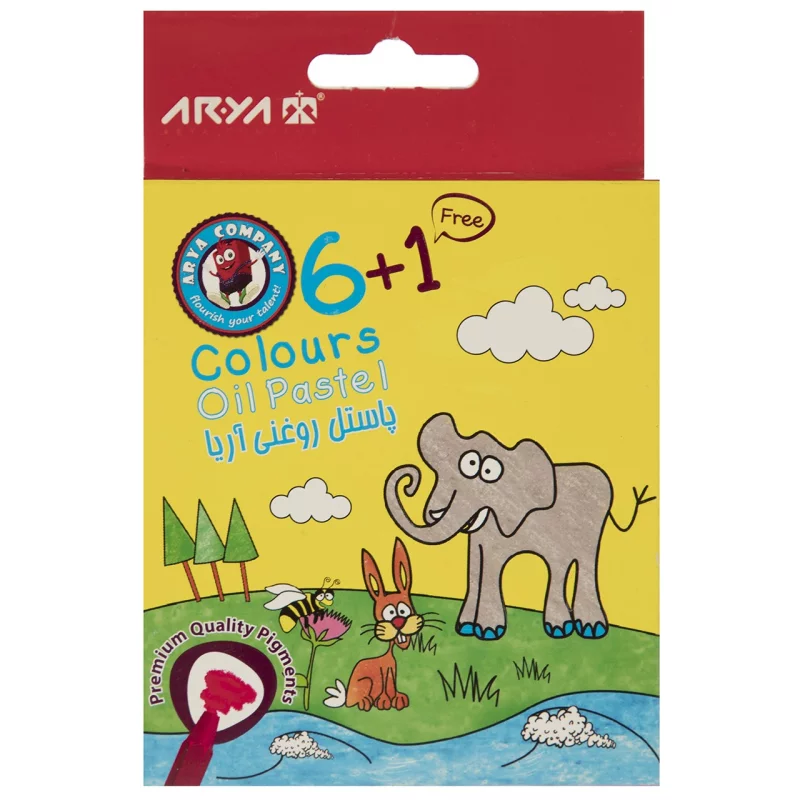 پاستل روغنی 1+6 رنگ آریا مدل 2024 3 پاستل روغنی 1+6 رنگ آریا مدل 2024