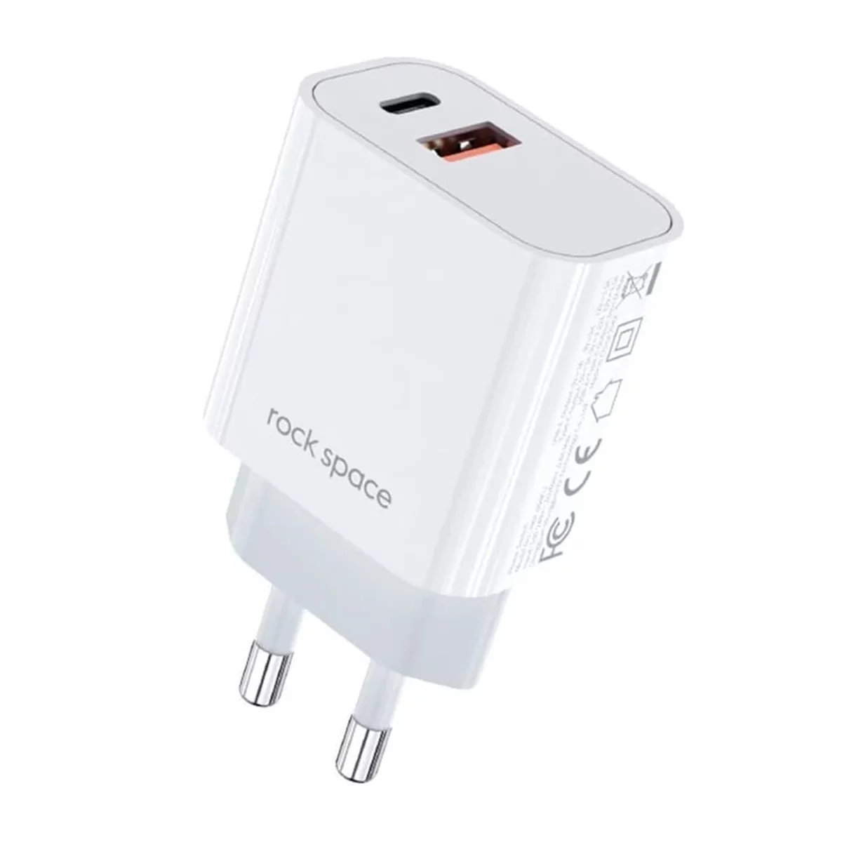 شارژر دیواری راک اسپیس مدل T43 توان 20 وات 3 شارژر دیواری راک اسپیس مدل T43 توان 20 وات