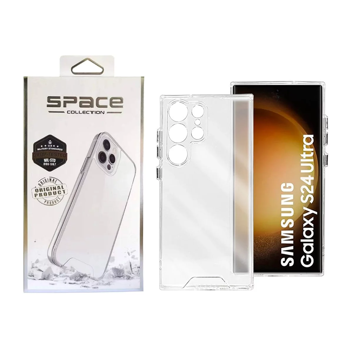 قاب گوشی سامسونگ Galaxy S24 Ultra اسپیس مدل ژله ای 3 قاب گوشی سامسونگ Galaxy S24 Ultra اسپیس مدل ژله ای