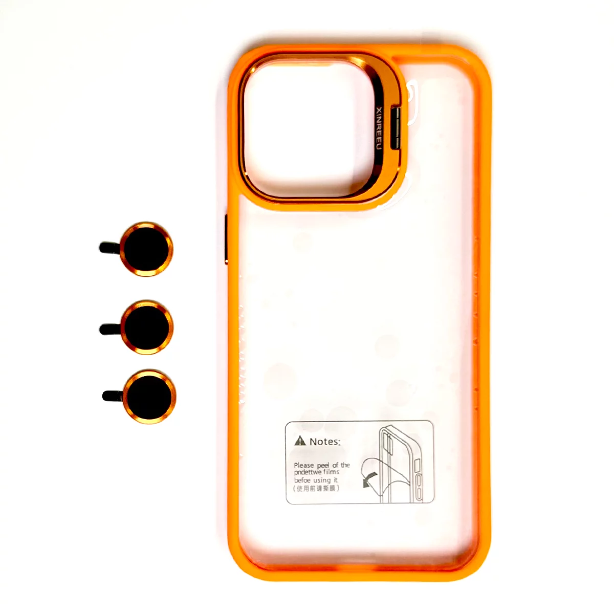 کاور گوشی اپل iPhone 14 Pro مدل XINREEU همراه با محافظ لنز 3 کاور گوشی اپل iPhone 14 Pro مدل XINREEU همراه با محافظ لنز