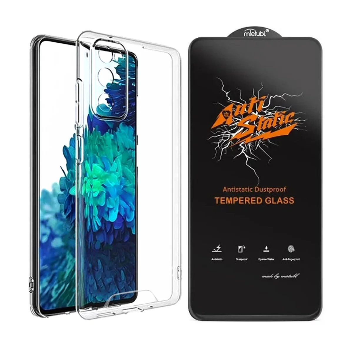 قاب گوشی سامسونگ Galaxy A15 اسپیس مدل ژله ای به همراه گلس Anti Static 3 قاب گوشی سامسونگ Galaxy A15 اسپیس مدل ژله ای به همراه گلس Anti Static