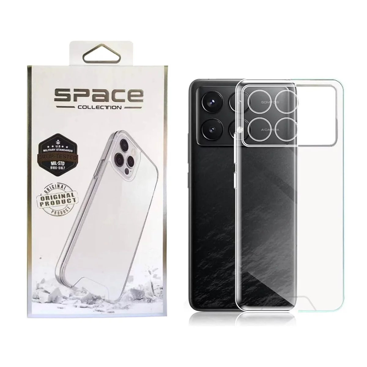 قاب گوشی پوکو X6 Pro اسپیس مدل ژله ای محافظ لنز دار 3 قاب گوشی پوکو X6 Pro اسپیس مدل ژله ای محافظ لنز دار