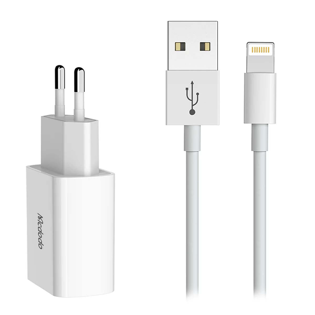 شارژر دیواری مک دودو مدل CH-6720 توان 12 وات به همراه کابل لایتنینگ 3 شارژر دیواری مک دودو مدل CH-6720 توان 12 وات به همراه کابل لایتنینگ