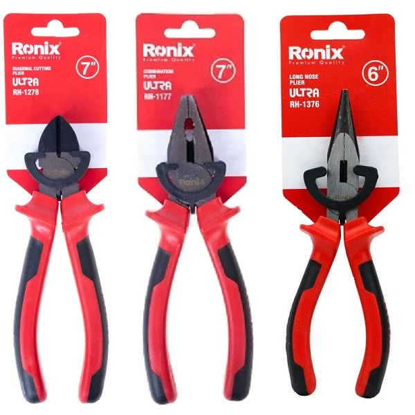 انبردست رونیکس مدل ER3 به همراه سیم چین و دم باریک 3 انبردست رونیکس مدل ER3 به همراه سیم چین و دم باریک