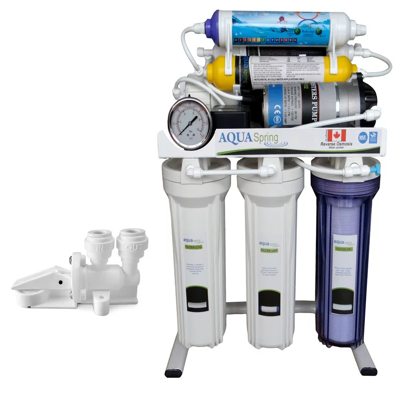 دستگاه تصفیه کننده آب آکوآ اسپرینگ مدل RO-S151 به همراه کیت نشتی گیر 3 دستگاه تصفیه کننده آب آکوآ اسپرینگ مدل RO-S151 به همراه کیت نشتی گیر