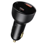 شارژر فندکی باسئوس مدل Superme Digital Display 100w 1 color image TLP 4684 1a1a1a 2623ef37 429c 4f4f a618 c64399867c1b