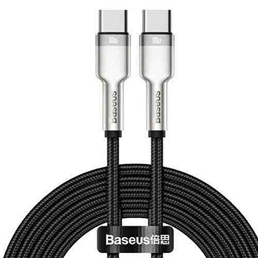 کابل تایپ سی به تایپ سی باسئوس مدل CATJK-D01 به طول 2 متر - توان 100 وات 3 کابل تایپ سی به تایپ سی باسئوس مدل CATJK-D01 به طول 2 متر - توان 100 وات