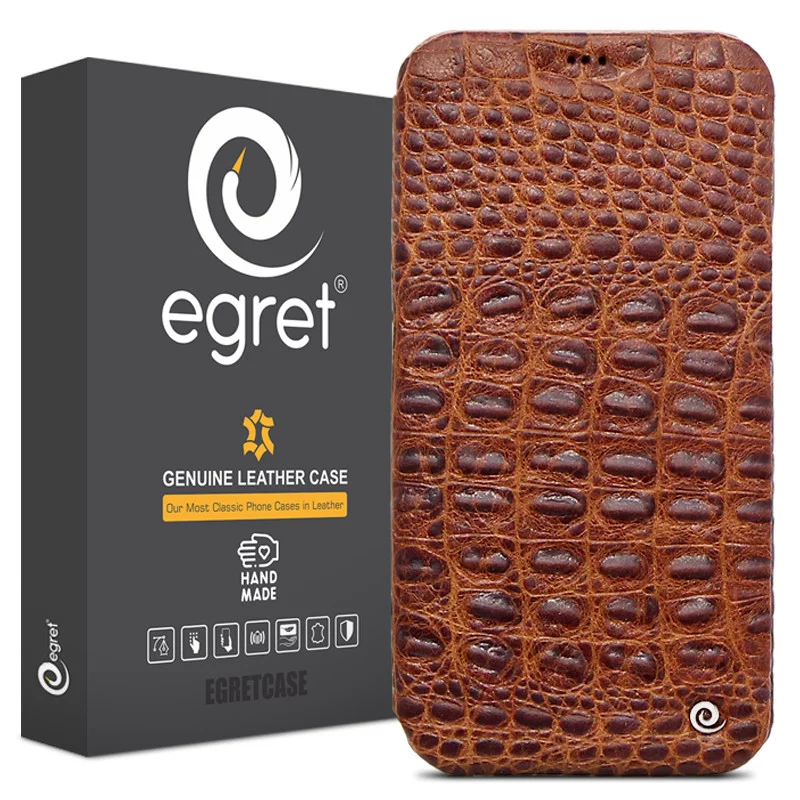 کیف کلاسوری گوشی اپل iPhone 12 Pro Max اگرت مدل Croco چرمی 3 کیف کلاسوری گوشی اپل iPhone 12 Pro Max اگرت مدل Croco چرمی