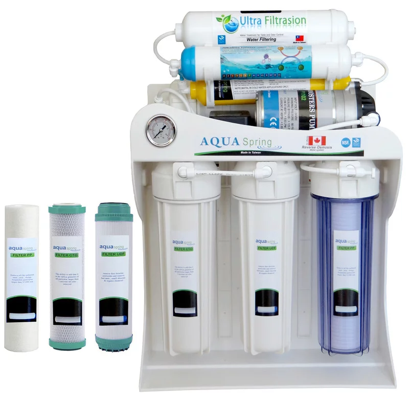 دستگاه تصفیه کننده آب آکوآ اسپرینگ مدل SF4707 به همراه فیلتر مدل 01 مجموعه 3 عددی 3 دستگاه تصفیه کننده آب آکوآ اسپرینگ مدل SF4707 به همراه فیلتر مدل 01 مجموعه 3 عددی