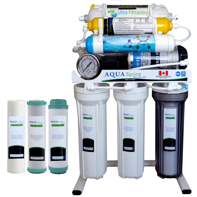 دستگاه تصفیه کننده آب آکوآ اسپرینگ مدل NF3900 به همراه فیلتر مجموعه 3 عددی 3 دستگاه تصفیه کننده آب آکوآ اسپرینگ مدل NF3900 به همراه فیلتر مجموعه 3 عددی