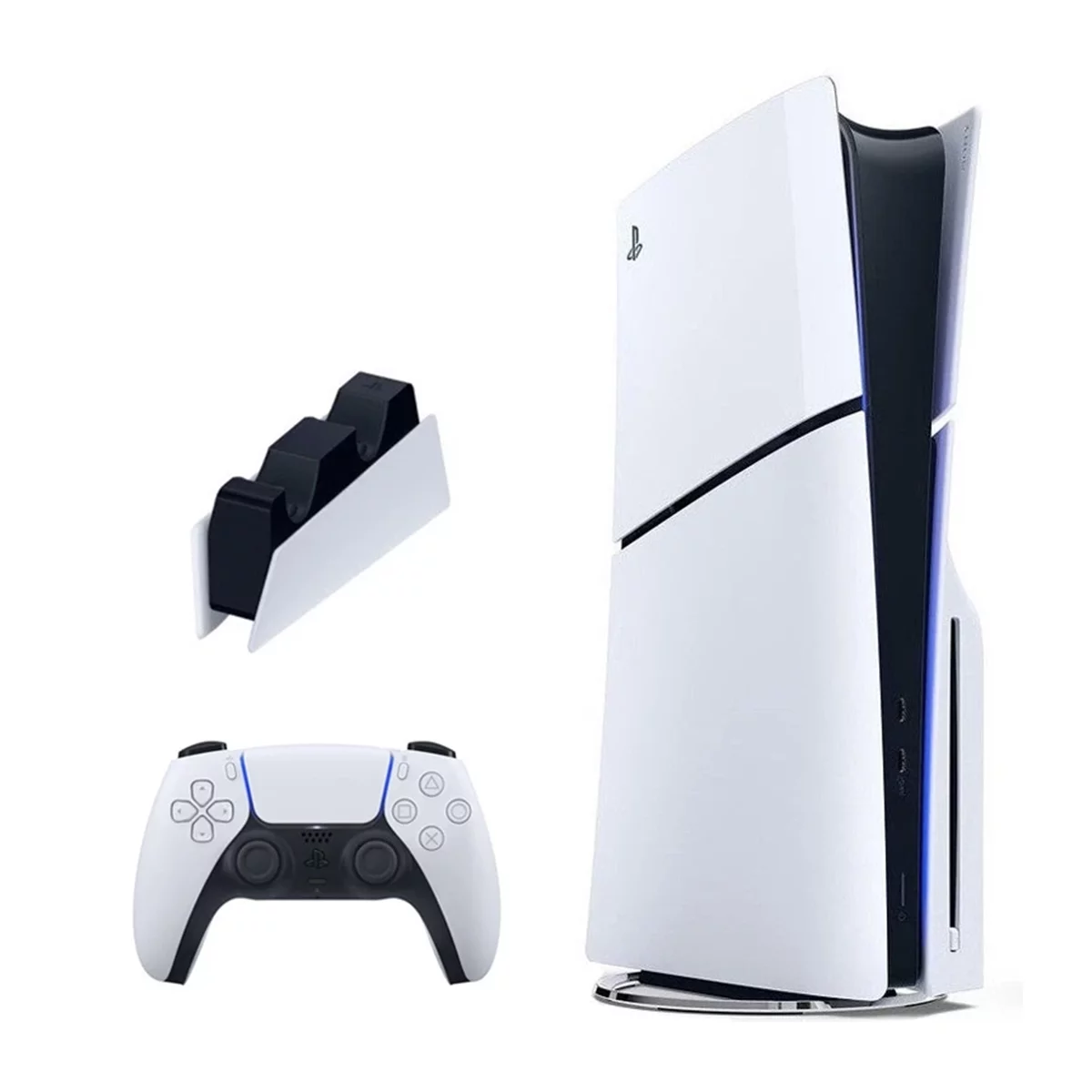 پلی استیشن 5 اسلیم دیسک خور اروپا سفید 1 ترابایت به همراه پایه شارژر 3 پلی استیشن 5 اسلیم دیسک خور اروپا سفید 1 ترابایت به همراه پایه شارژر