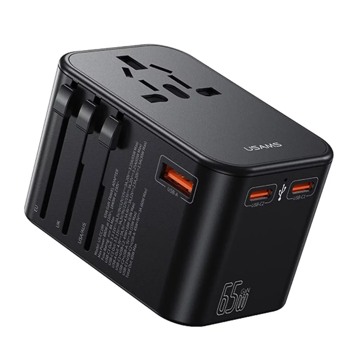 شارژر دیواری یوسمز مدل US-CC199 توان 65 وات 3 شارژر دیواری یوسمز مدل US-CC199 توان 65 وات