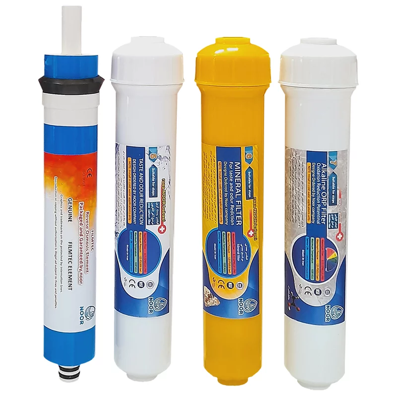 فیلتر دستگاه تصفیه آب نور مدل قلیایی بسته 4 عددی 3 فیلتر دستگاه تصفیه آب نور مدل قلیایی بسته 4 عددی