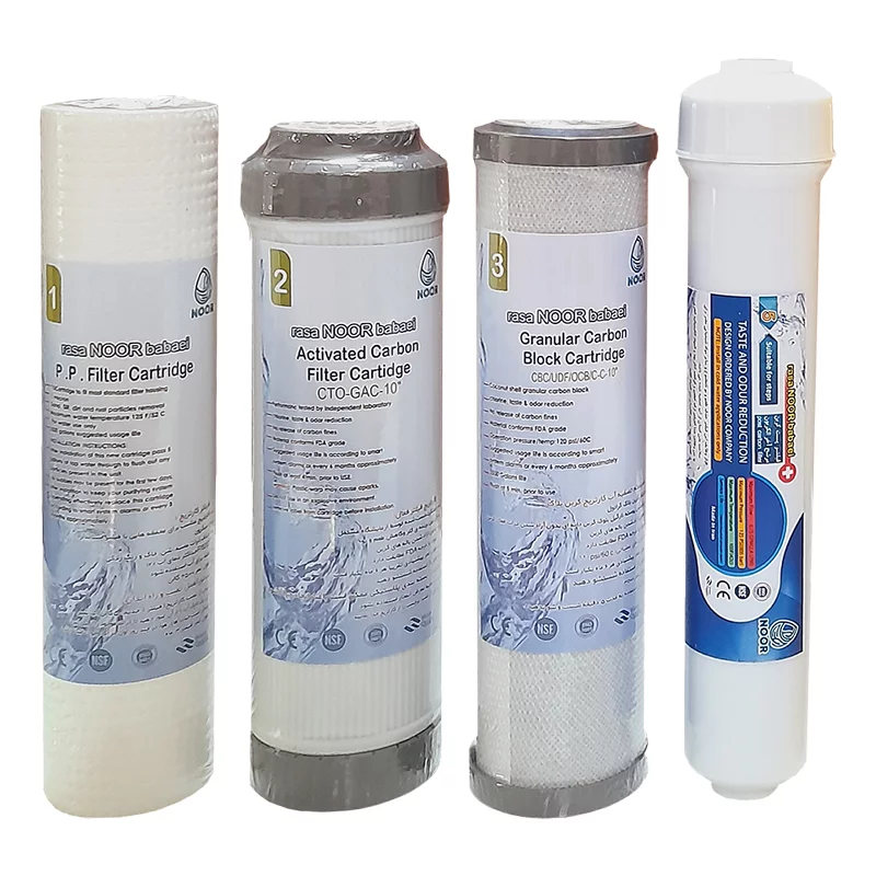 فیلتر دستگاه تصفیه آب نور مدل ارگونومی بسته 4 عددی 3 فیلتر دستگاه تصفیه آب نور مدل ارگونومی بسته 4 عددی